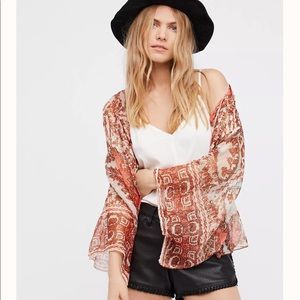 Free People Fleur De Lis Kimono